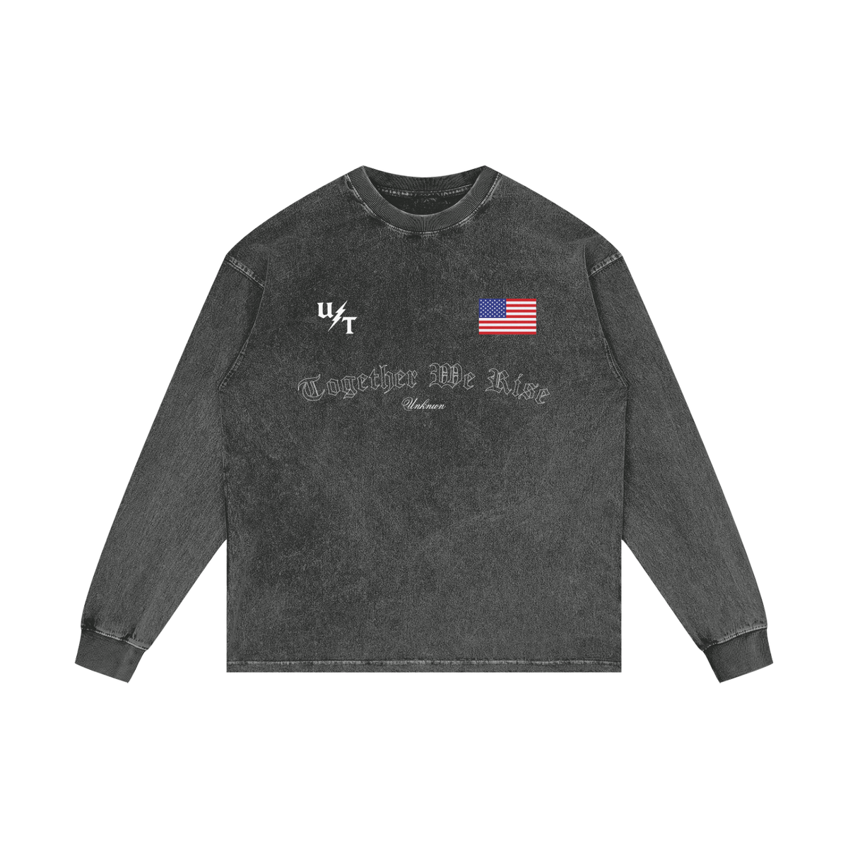 Acid Wash Oversize Long Sleeve T-Shirt