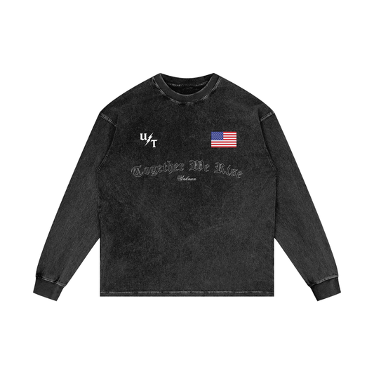 Acid Wash Oversize Long Sleeve T-Shirt