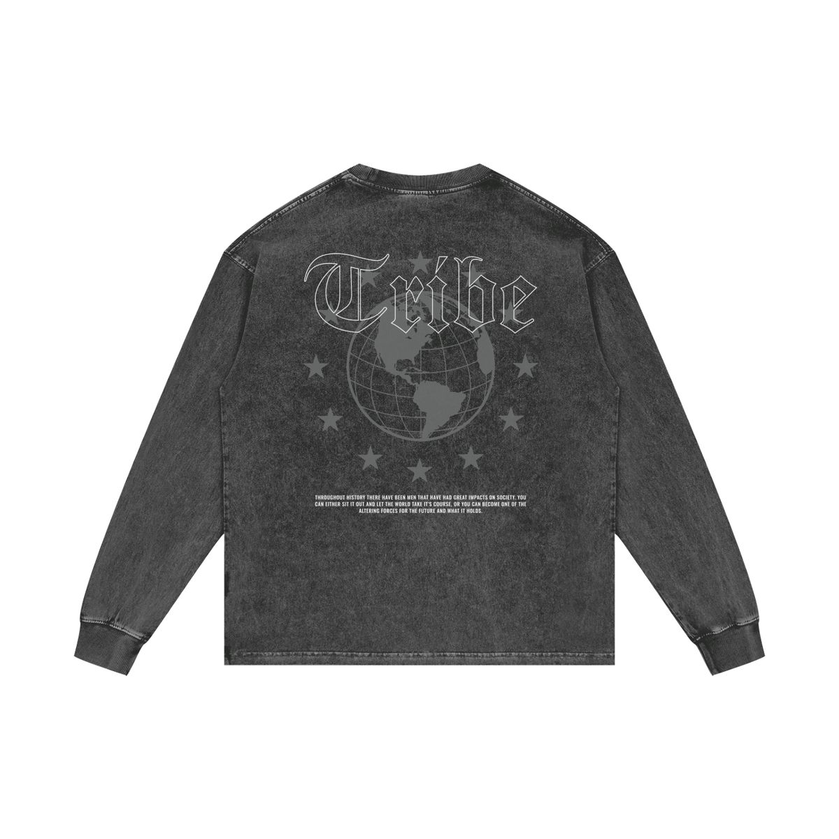 Acid Wash Oversize Long Sleeve T-Shirt