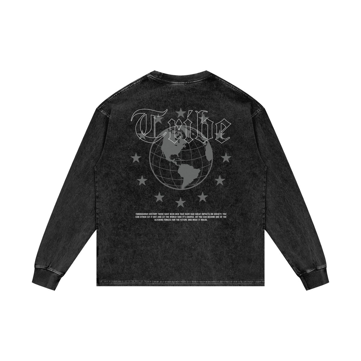Acid Wash Oversize Long Sleeve T-Shirt